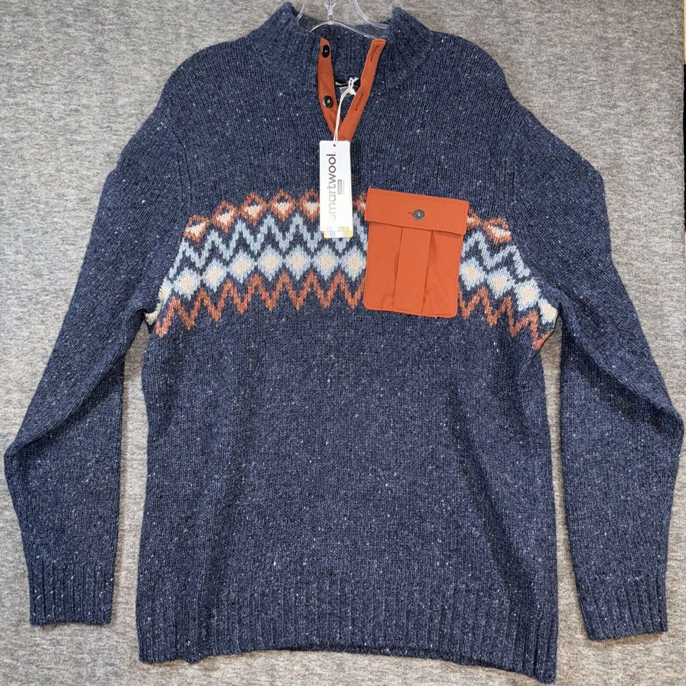 Smartwool Navy And Orange Men's Sweater